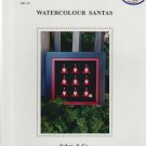 WATERCOLOUR SANTAS ** cross stitch