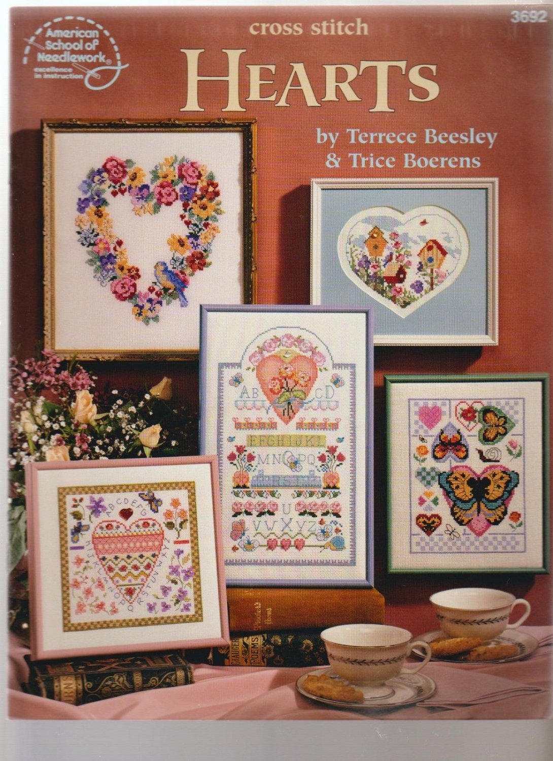 HEARTS ** cross stitch