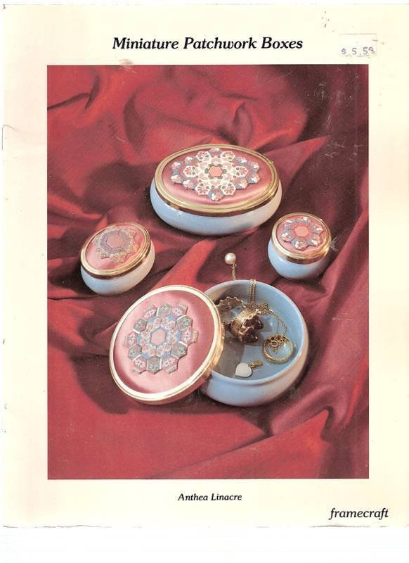 decorations for miniature patchwork boxes