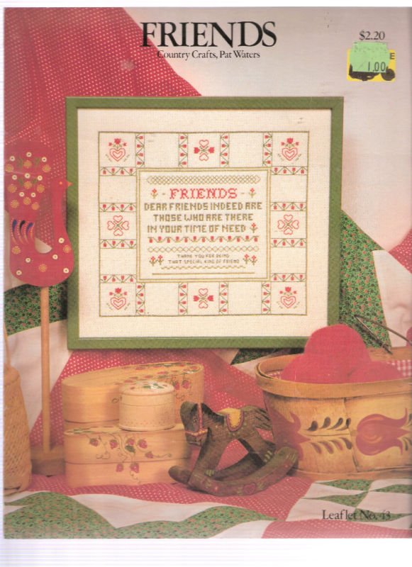 friends sampler to cross stitch