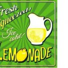 FRESH SQUEEZED ICE COLD LEMONADE METAL NOVELTY SQUARE SIGN FRESH SQUEEZED ICE COLD LEMONADE METAL NOVELTY SQUARE SIGN