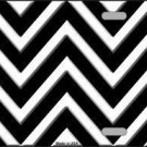 BLACK WHITE CHEVRON METAL NOVELTY LICENSE PLATE BLACK WHITE CHEVRON METAL NOVELTY LICENSE PLATE