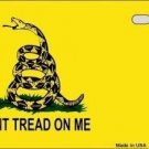 DON'T TREAD ON ME METAL NOVELTY MOTORCYCLE LICENSE PLATE DON'T TREAD ON ME METAL NOVELTY MOTORCYCLE LICENSE PLATE