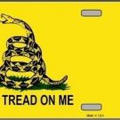 DON'T TREAD ON ME NOVELTY METAL LICENSE PLATE DON'T TREAD ON ME NOVELTY METAL LICENSE PLATE
