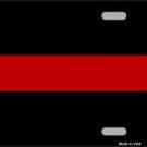 THIN RED LINE FIRE METAL NOVELTY LICENSE PLATE