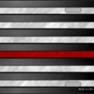 AMERICAN FLAG THIN RED LINE NOVELTY METAL LICENSE PLATE AMERICAN FLAG THIN RED LINE NOVELTY METAL LICENSE PLATE