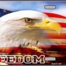 FREEDOM BALD EAGLE METAL NOVELTY LICENSE PLATE
