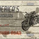 AMERICAS HIGHWAY ROUTE 66 METAL NOVELTY LICENSE PLATE AMERICAS HIGHWAY ROUTE 66 METAL NOVELTY LICENSE PLATE