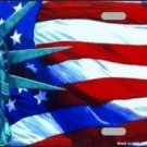 LADY LIBERTY METAL NOVELTY LICENSE PLATE