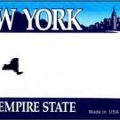 NEW YORK NOVELTY STATE BICYCLE LICENSE PLATE NEW YORK NOVELTY STATE BICYCLE LICENSE PLATE