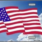 AMERICAN FLAG CLOUD BACKGROUND NOVELTY METAL LICENSE PLATE AMERICAN FLAG CLOUD BACKGROUND NOVELTY METAL LICENSE PLATE
