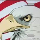 AMERICAN FLAG WITH EAGLE METAL NOVELTY LICENSE PLATE AMERICAN FLAG WITH EAGLE METAL NOVELTY LICENSE PLATE