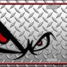 NO FEAR EYES DIAMOND NOVELTY METAL LICENSE PLATE