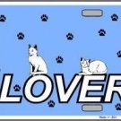 CAT LOVER NOVELTY METAL LICENSE PLATE