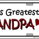 WORLD'S GREATEST GRANDPA METAL NOVELTY LICENSE PLATE