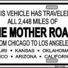 ROUTE 66 MOTHER ROAD NOVELTY METAL LICENSE PLATE ROUTE 66 MOTHER ROAD NOVELTY METAL LICENSE PLATE