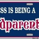 HAPPINESS BEING GRANDPARENT METAL NOVELTY LICENSE PLATE