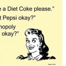 9"x 12" DIET COKE PLEASE E-CARD METAL NOVELTY Home Office Club Decor Humor & Fun