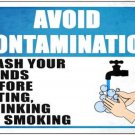 Avoid Contamination Novelty Metal Large Parking Sign Avoid Contamination Novelty Metal Large Parking Sign