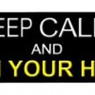 Keep Calm Wash Your Hands Novelty Metal Arrow Sign