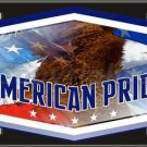 American Pride Metal Novelty License Plate Tag American Pride Metal Novelty License Plate Tag