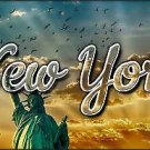 New York City Skyline State License Plate Tag New York City Skyline State License Plate Tag