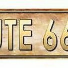 American Flag Route 66 Novelty Metal Arrow Sign American Flag Route 66 Novelty Metal Arrow Sign