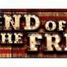 Land of the Free Bulb Letters American Flag Novelty Arrow Sign Land of the Free Bulb Letters American Flag Novelty Arrow Sign