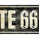 Vintage Route 66 Novelty Metal Arrow Sign Vintage Route 66 Novelty Metal Arrow Sign