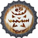 Pumpkin Carving Wood Background Novelty Metal Bottle Cap Pumpkin Carving Wood Background Novelty Metal Bottle Cap