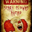 Scary Clowns Metal Novelty Parking Sign Scary Clowns Metal Novelty Parking Sign