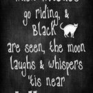 Witches Go Riding Novelty Metal Large Parking Sign Witches Go Riding Novelty Metal Large Parking Sign