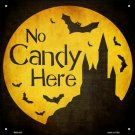 No Candy Here Novelty Mini Metal Square Sign No Candy Here Novelty Mini Metal Square Sign