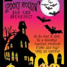 Spooky Hollow Novelty Mini Metal Parking Sign Spooky Hollow Novelty Mini Metal Parking Sign