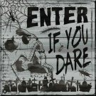Enter If You Dare Novelty Metal Square Metal Sign