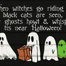 Ghosts Trick or Treat Costumes Novelty Large Metal Parking Sign Ghosts Trick or Treat Costumes Novelty Large Metal Parking Sign