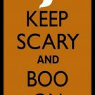 Keep Calm And Boo On Novelty Metal Large Parking Sign