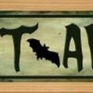 Bat Alley Novelty Wood Mounted Metal Small Street Sign Bat Alley Novelty Wood Mounted Metal Small Street Sign