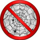 No Web Novelty Small Metal Circular Sign No Web Novelty Small Metal Circular Sign