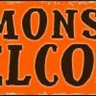 All Monsters Welcome Novelty Mini Metal Street Sign All Monsters Welcome Novelty Mini Metal Street Sign