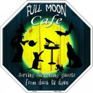 Full Moon Cafe Metal Novelty Stop Sign Full Moon Cafe Metal Novelty Stop Sign
