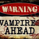 Vampires Ahead Metal Novelty Parking Sign Vampires Ahead Metal Novelty Parking Sign