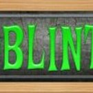 Goblin town Novelty Wood Mounted Metal Small Street Sign Goblin town Novelty Wood Mounted Metal Small Street Sign