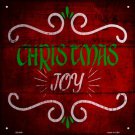 Christmas Joy Novelty Metal Square Sign Christmas Joy Novelty Metal Square Sign