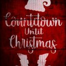 Countdown Until Christmas Novelty Metal Parking Sign