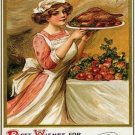 Best Wishes for Thanksgiving Novelty Mini Metal Parking Sign