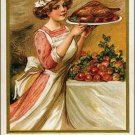 Best Wishes for Thanksgiving Vintage Poster Novelty Metal Large Parking Sign Best Wishes for Thanksgiving Vintage Poster Novelty Metal Large Parking Sign