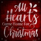 Come Home For Christmas Novelty Metal Square Sign