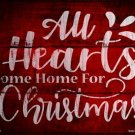 Come Home For Christmas Novelty Mini Metal Parking Sign