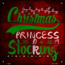 Christmas Princess Novelty Metal Square Sign Christmas Princess Novelty Metal Square Sign